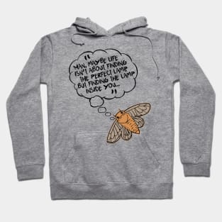 Find the Lamp Inside You // Funny Moth Design Hoodie